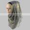 Wholesale Charm Glitter Shimmer Muslim Gold Viscose Lurex Hijab Islamic Scarf Wrap Pashmina