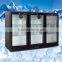 1000L double glass doors PPGI dynamic cooling system upright supermarket refrigeration equipment