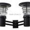 JR-2602 Outdoor black solar wall lamp solar garden light