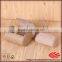 High quality round light brown leather jewellery box