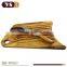 6" bread knife with acacia wood cutting board