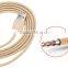 Durable 1m nylon braided usb cable for android phones, micro usb v8 charger cable charging cord