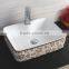 Supplier by China classic Flower round color cabinet wash hand basin