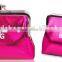 PU wallet, clear vinyl cosmetic , coin bag