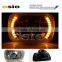 5' SBMC CRYSTAL GLASS White LED HALO RING 12V/24VAuto Halogen Semi Sealed Beam Auto Halogen Lamp H4 or HID