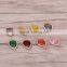 Mix Color Faceted Crystal Glass Connector Beads Water Drop shape with Pave Setting Zircon Gemstone Charm For Jewelry Making