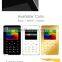 Ultra Thin AIEK V5 Black Card Mobile Phone Pocket Mini Phone Touch Keyboard Quad-Band Multi-languages