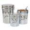 White Cheap Large Metal Dog Food Storage Canisters