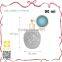 Luxury Pink Lace Bulb Glass Cute Shape Screw up Fragrance Atomizer