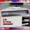 New 4D super bright 120w 24'' rechargeable battery operated led light bar with CE ROHS IP67