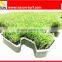 Children and pets safe interlocking artificial turf tile