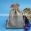 Low price hot sell drawstring jute pouches eco friendly