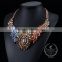 high quality vintage colorful rhinestone chunky statement necklace tin alloy fashion women pendant necklace 6390058