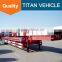 TITAN Heavy duty lowbed 3 axle transport 60 ton low bed trailer with rail