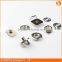 Sew-on metal button with magnetic, wholesale metal snap button, magnet custom metal buttons