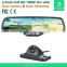 Multi-function 4.3 inch LCD HD 1080P dual lens rearview mirror recorder