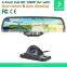 4.3nich rearview mirror dual camera car dvr,car mirror dvr,car mirror