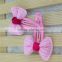 Bobby Pin with Bow for Girls Hair Clips Children Hair Accessories Girls Bobby Pin with Flowers 10colors IN STOCK