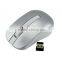 White gaming mouse slim 2.4G wireless Mouse with USB receiver