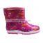 Girls Rain Boots With Warm Lining, Kids Fancy Water Boots, Wholesale Garden Boots