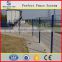 PVC Coated Welded Wire Mesh Fence / 3 bends wire mesh fence with post