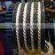 Three strands twisted rope braiding lace making machine