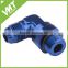 VMT industry 90 degree 1/2" NPT swivel to male AN8 flare fittings with O-ring