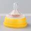 wide mouth transparent baby glass feeding bottle