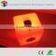 PE plastic glowing led cube bluetooth speaker