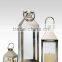 Decorative steel lantern Interior lantern with clear glass