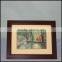 Eco-friendly home small black wide decorative love wooden photo frame