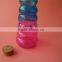 rainbow colored grain glass edible oil jar with wooden cork