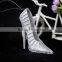 China new style colorful crystal decoration high heels