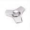 2017 hot Aluminum Hand Spinner Tri Fidget Finger Fingertip Gyro Desk Toy EDC Kids Adult