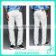 Fashionable 100% cotton classic white straight jeans with five bags design for men