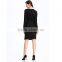 2016 Black Long Sleeve Woman Bandage Dress