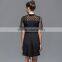 Maxnegio summer black dress with lace chinese runway dress