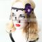 Angel princess dancing party masks,antique lace temperament mask,black jewelry veil
