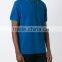 Mens ocean blue cotton polo shirt design with embroidered