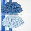 Denim Clolr 3 Layers Ruffle Shorts Stylish Kids Clothes Girls Shorts Wholesale