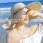 zm40597b fashion women foldable straw hat packable travel sun hat