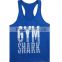 2016 New Design GYM Fitness Wear Singlet 95%Cotton 5%Spandex Screen Print GYM Shark Logo Men Tank Top Sport GYM Shark
