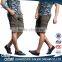 Apparel factory fashion design army green micro cheap chino six pockets sports short pants