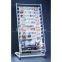 Practical movable newspaper display stand with wheels HS-NS06
