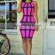 Europe And America Printing Jumper Skirt Sexy One-Piece Dress