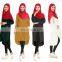 Wholesale Muslim clothing design satin maxi dress long sleeve