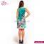 Sleeveless Flower Print Summer Midi New Ladies Beach Dress
