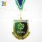 shield shape custom painted football sports award gold medal