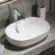 Bahtorom ceramic rectangle single hole sanitary ware wash basin tabletop good sale china supplier for hotel home used