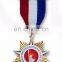 Custom military award enamel colors medal medallions ribbons